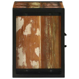 Berkfield Bathroom Wall Cabinet Multicolour Reclaimed Wood Medium Storage - thumbnail 6