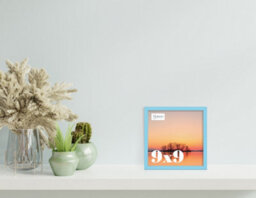 9X9 Light Blue Picture Frame (22.9 X 22.9Cm) Poster, Photo, Artwork, Gallery Wall Or Print - thumbnail 2