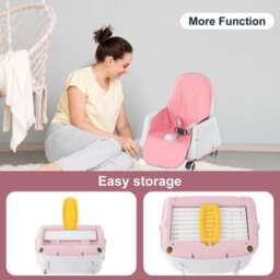 Four In One Convertible Baby High Chair With Adjustable Feeding Seat Toddler Chair And Table Combo - thumbnail 6