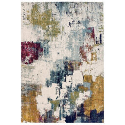 Furniturebox Uk Ruddick Multicoloured Distressed Rug 120X170 - thumbnail 3