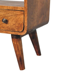 Wyld Haus Olbia Compact Chestnut Mango Wood Curved Tv Media Unit - thumbnail 8