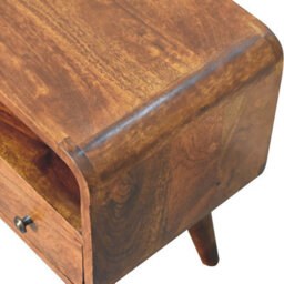 Wyld Haus Olbia Compact Chestnut Mango Wood Curved Tv Media Unit - thumbnail 6