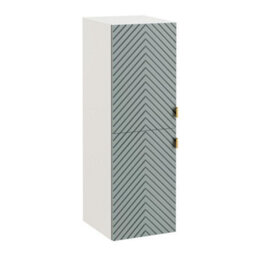 Impact Furniture Tall Bathroom Storage Cabinet Wall Hung Tallboy Narrow Slim Tall Boy Unit Fluted Green Cara - thumbnail 9