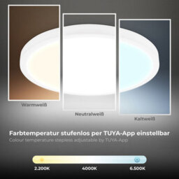 B.k.licht Led White Smart Control Ceiling Light (Dia)27Cm - thumbnail 3