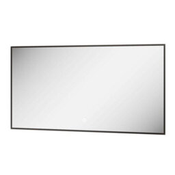 Plum&clay Rio Black Framed Backlit Led Bathroom Mirror With Dual Light (W)120Cm (H)55Cm