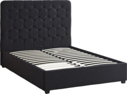 Seconique Madison Ottoman 5' King Size Bed Black Velvet Fabric - thumbnail 5