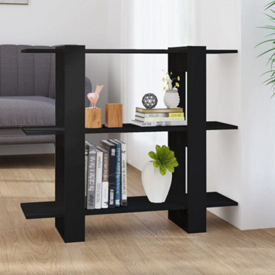 Berkfield Book Cabinet/room Divider Black 100X30X87 Cm - image 1