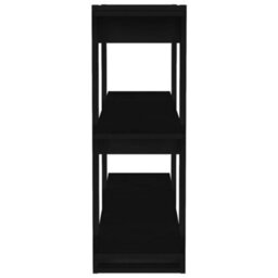 Berkfield Book Cabinet/room Divider Black 100X30X87 Cm - thumbnail 4