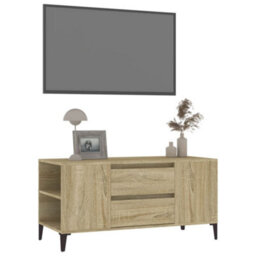 Walplus Tv Cabinet Sonoma Oak 102X44.5X50 Cm Engineered Wood - thumbnail 4
