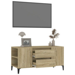 Walplus Tv Cabinet Sonoma Oak 102X44.5X50 Cm Engineered Wood - thumbnail 5