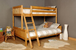 Comfy Living Wooden Bunk Bed Childrens Kids Pine