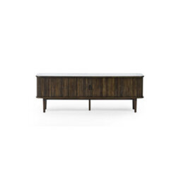 Julian Bowen Arya Wide Sliding Door Tv Unit - Dark Oak - thumbnail 4