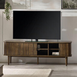 Julian Bowen Arya Wide Sliding Door Tv Unit - Dark Oak - thumbnail 2