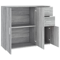 Berkfield Classic Sideboard Grey Sonoma 91X29.5X75 Cm Engineered Wood - thumbnail 8