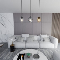 Emibig Lighting Emibig Istar Pendant Lamp  3 X E27 Black With Transparent, Graphite And Amber Shade - thumbnail 4