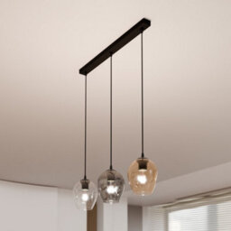 Emibig Lighting Emibig Istar Pendant Lamp  3 X E27 Black With Transparent, Graphite And Amber Shade - thumbnail 7