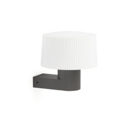 Luminosa Lighting Luminosa Muffin Outdoor Modern Wall Lamp Dark Grey 1X E27 Ip44 - thumbnail 1