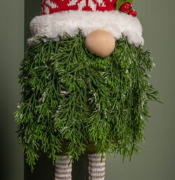 Samuel Alexander 76Cm Red And White Christmas Tree Standing Gonk With Snowflake Hat And Extendable Legs - thumbnail 6