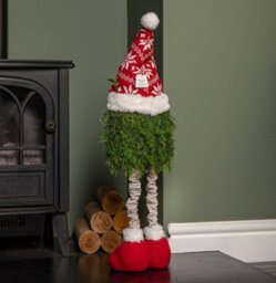 Samuel Alexander 76Cm Red And White Christmas Tree Standing Gonk With Snowflake Hat And Extendable Legs - thumbnail 4