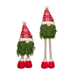 Samuel Alexander 76Cm Red And White Christmas Tree Standing Gonk With Snowflake Hat And Extendable Legs - thumbnail 8
