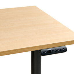 Beliani Electric Adjustable Standing Desk Destinas Black/ Light Brown 160 Cm 72 Cm - thumbnail 5