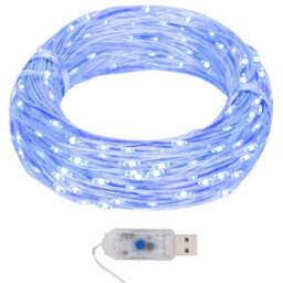 Berkfield Decorative Led Micro Fairy String Lights 40M 400 Led Blue 8 Function - thumbnail 2