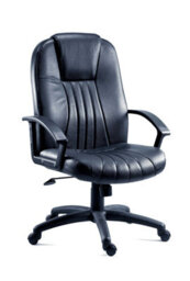 Teknik City Executive Chair In Bonded Leather, With Gas Lift Seat Height Adjustment And Recline Function - thumbnail 1