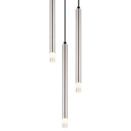 Luminosa Lighting Luminosa Ryan Cluster Pendant Ceiling Light Nickel Matt 3X G9 - thumbnail 3
