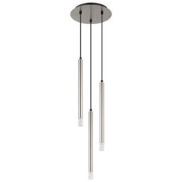 Luminosa Lighting Luminosa Ryan Cluster Pendant Ceiling Light Nickel Matt 3X G9 - thumbnail 2