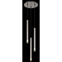Luminosa Lighting Luminosa Ryan Cluster Pendant Ceiling Light Nickel Matt 3X G9 - thumbnail 4