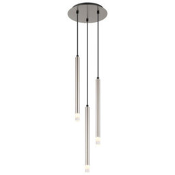 Luminosa Lighting Luminosa Ryan Cluster Pendant Ceiling Light Nickel Matt 3X G9 - thumbnail 1