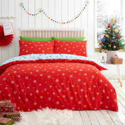 Fusion Christmas Snowman Easy Care Duvet Cover Set - thumbnail 4