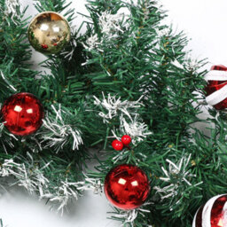 Neo 2M Candy Cane Baubles Garland Festive Foliage Garland Wreath Pvc Christmas Decoration - thumbnail 4