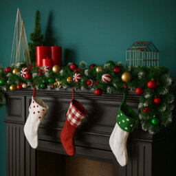 Neo 2M Candy Cane Baubles Garland Festive Foliage Garland Wreath Pvc Christmas Decoration - thumbnail 2