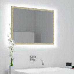 Walplus Led Bathroom Mirror Sonoma Oak 60X8.5X37 Cm Acrylic - thumbnail 9