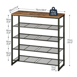 75X29X77Cm Shoe Storage Organiser Shoe Shelf Rack - thumbnail 2