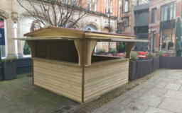 Churnet Valley Garden Furniture Ltd 3M X 3M Triple Serve Chalet - Timber - L330 X W330 X H262 Cm - Minimal Assembly Required - thumbnail 2