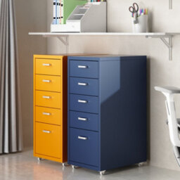 Flexispot Five Drawers Movable Under-Desk File Cabinet Klein Blue - thumbnail 3