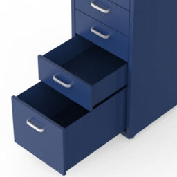Flexispot Five Drawers Movable Under-Desk File Cabinet Klein Blue - thumbnail 5