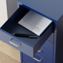 Flexispot Five Drawers Movable Under-Desk File Cabinet Klein Blue - thumbnail 4