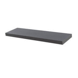 Harbour Housewares 80Cm Floating Wall Shelf - Grey - Photo Gallery Bookshelf Wall Shelves For Storage & Display - thumbnail 1