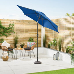 Christow 2.4M Crank And Tilt Parasol With Uv Protection - thumbnail 2