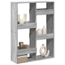 Berkfield Room Divider Grey Sonoma 100X33X135 Cm Engineered Wood