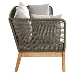 Orsina 3 Seat Grey Sofa, Comfy Fabric Padded Seat, Built To Last Bedroom Sofa, Easy To Clean Three Seat Lounge Sofa - thumbnail 3