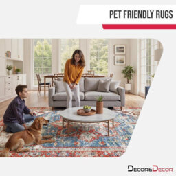 Decoranddecor Area Rugs, Living Room Rugs, Washable Rugs, 160X230Cm, Non-Slip, Pet Friendly, Low Pile, Traditional Rug - Mirela - thumbnail 7