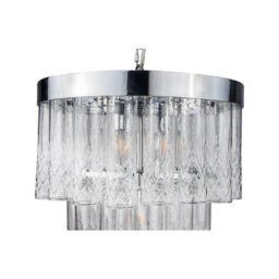 Wisteria Dalia Clear Glass Chandelier Chrome - thumbnail 4