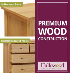 Hallowood Furniture Aston Oak 2 Over 3 Chest Of Drawers - thumbnail 4