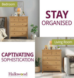 Hallowood Furniture Aston Oak 2 Over 3 Chest Of Drawers - thumbnail 6
