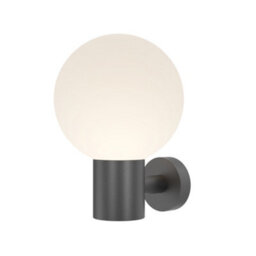Luminosa Lighting Luminosa Bold Ii Outdoor Globe Wall Lamp Black Ip54 1Xe27 - thumbnail 1