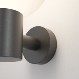 Luminosa Lighting Luminosa Bold Ii Outdoor Globe Wall Lamp Black Ip54 1Xe27 - thumbnail 2
